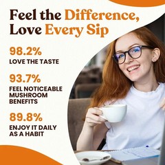 Venture Pal Mushroom Coffee, 12 Mushrooms, Focus & Digestion, 40 Servings | 12 A