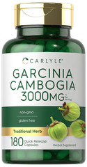 Garcinia Cambogia 3000mg | 180 Capsules | Non-GMO, Gluten Free | by Carlyle