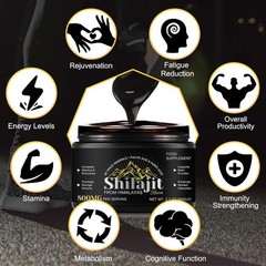 Pure Himalayan Shilajit Resin 2.1 oz 85+ Trace Minerals & Fulvic Acid Natural