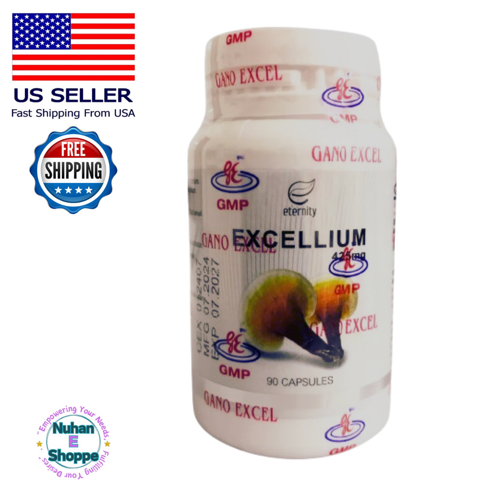 Gano Excel Excellium ORIGINAL 90 Capsules Ganoderma Lucidum Lingzhi Reishi USA