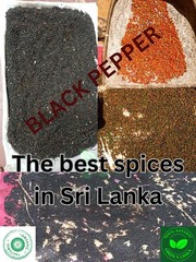 Black pepper. powder & peppercorns 100% Organic Ceylon Spice. Sun Dried