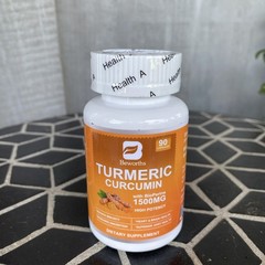 90 Pills Turmeric Curcumin with Bioperine High Potency Capsules