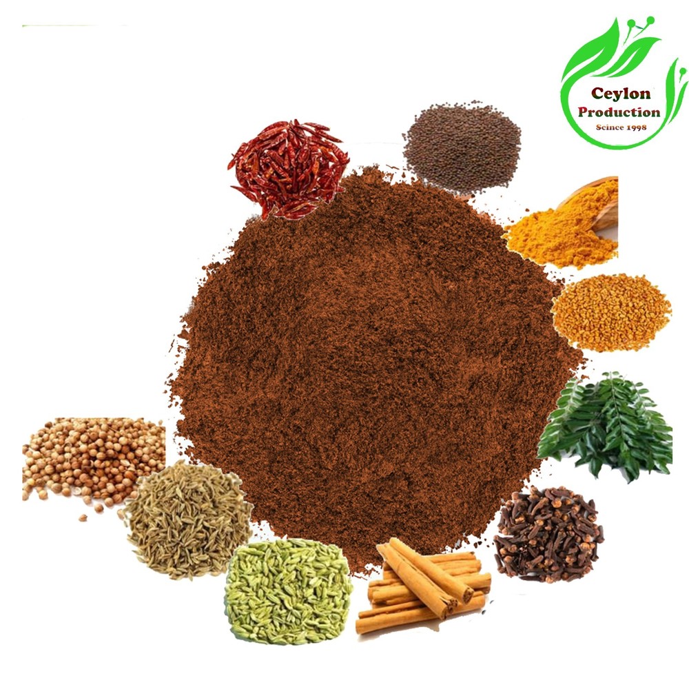 Roasted Curry powder Organic Raw Sri Lankan Ceylon spices Bedapu Thuna Paha