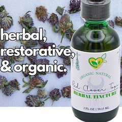 Red Clover Tops Tincture Organic Liquid Herbal Drops Natural 2 Oz WomenVasomotor