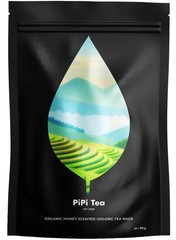PiPi Tea Organic Oolong Bags – Whole Leaf, 20 (4g Each) 20