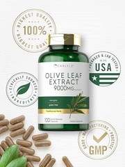 Olive Leaf Extract Capsules | 9000Mg | 100 Count | Non-Gmo, Gluten Free | High P