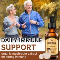 Lions Mane 8x Mushroom Extract Tincture Strong 21500mg Liquid Drops 2 Fl Oz