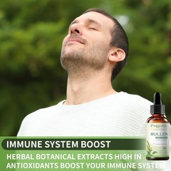 Mullein Drops for Lungs with Mullein Leaf, Thyme & Marshmallow Root – Lung Cl…