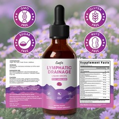 Lymphatic Drainage Drops Supplements for Immune, Lymph System Support, Cleans…