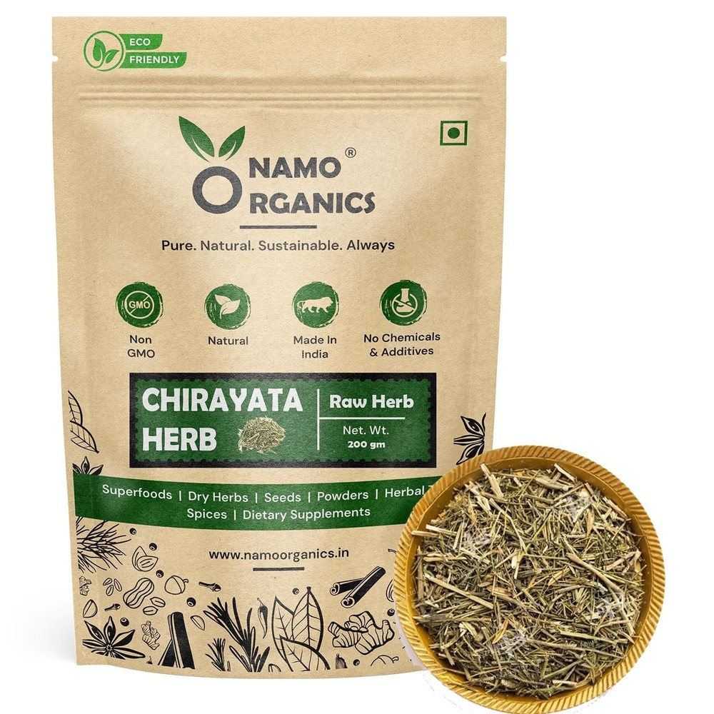 Namo organics – chirayata – 400 gram – chirata Leaves, Bhunimba, bitter stick