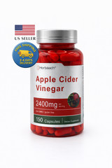 Apple Cider Vinegar 2400mg 150 Capsules Non-GMO Gluten Free Made in USA