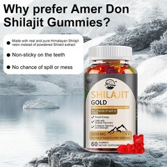 (1 Pack) Shilajit Gummies Max Strength | Pure 100% Authentic Himalayan Origin