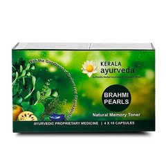Kerala Ayurveda Brahmi Pearls (40 Capsules) Herbal Ayurvedic Memory Wellness z91