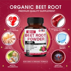 Beet Root Powder 5000mg Supports Blood Circulation and Immune System Health