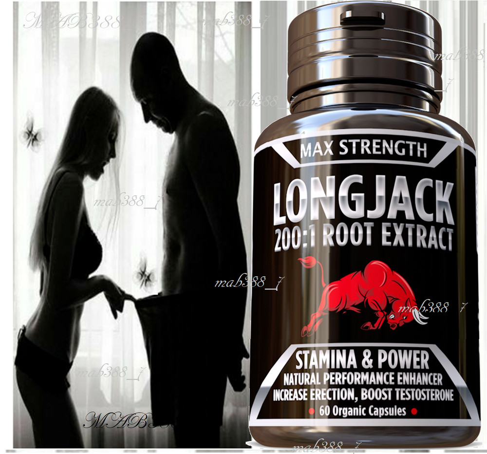 TONGKAT LONGJACK SUPPLEMENT Strongest Pure Root 200:1 Extract Veg Caps 60 Pills