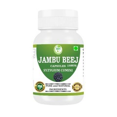 Morsan’s Syzygium Cumini (Jambu Beej) Capsules Pack of 60 X 500 mg. Veg. Capsule