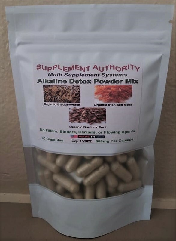 Irish Sea Moss – Bladderwrack – Burdock Root – Alkaline Detox ~ Dr. Sebi ~ 60ct