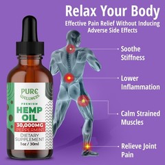 Best Hemp Oil – Natural Wellness (USDA ORGANIC) Made In USA Hemp Seed Oil 4-Pack