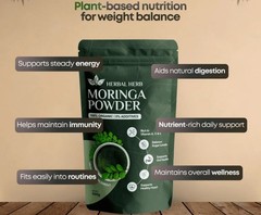 500g Moringa Oleifera Powder | Pure Leaf | Fresh & Finely Milled
