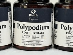 Earth Organic Polypodium Root Extract 120 Veg Capsules Exp 09/2027