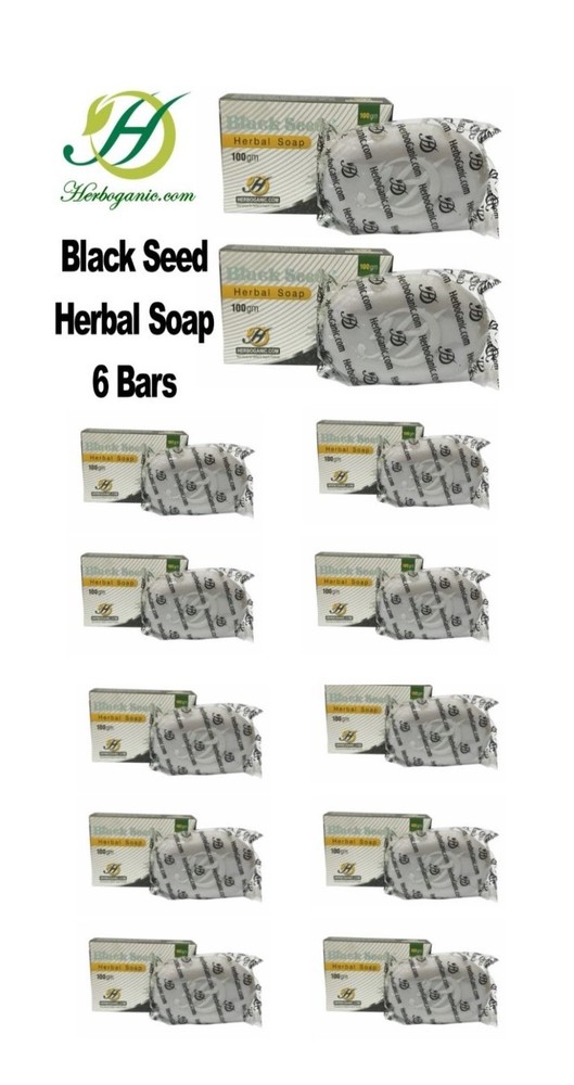 Black Seed Herbal Soap 100g Bar Lot of 6/12/24/72 Skin Care Hair Care everyday