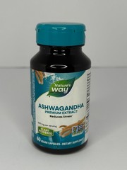 Nature’s Way Ashwagandha 500mg 60 Capsules Exp 02/2027 New Sealed