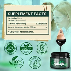 Pure Himalayan Shilajit Resin Organic: Authentic Fulvic Acid with Trace Minerals