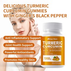 Turmeric Curcumin 1950mg 95% Extract with Black Pepper Antioxidant Support