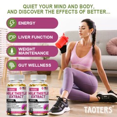 Milk Thistle Extract 6000 Mg Liver Cleanser Liver Detox Cardio
