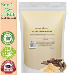 1lb Licorice Root Powder Raw Glycyrrhiza glabra 100% Premium Mulethi (Liquorice)