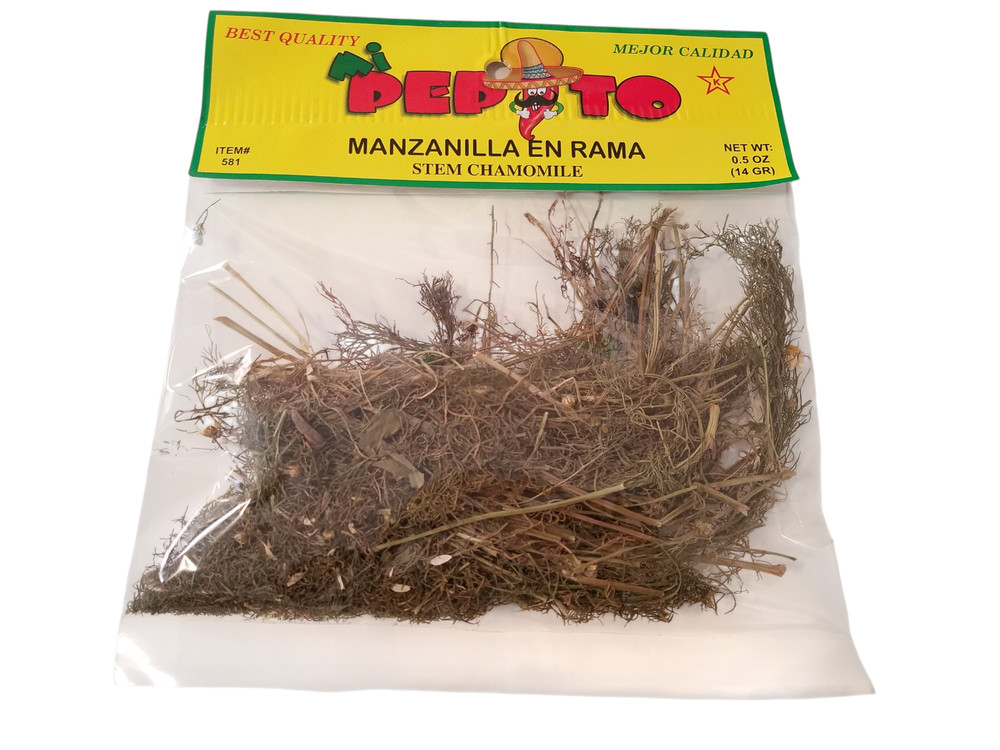 Mi Pepito 100% Natural STEM CHAMOMILE Manzanilla En Rama Dried Leaves Tea 14g
