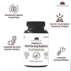 Saptamveda Ashwagandha Capsules, 60 Capsules Each Set Of 2 b068