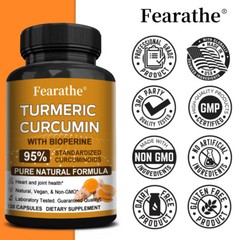 TURMERIC CURCUMIN 95% CURCUMINOIDS 1200mg EXTRACT TUMERIC BIOPERINE ANTIOXIDANT