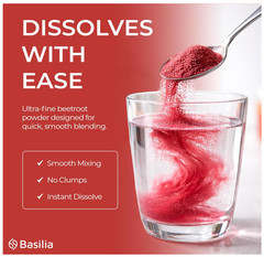 Basilia Beet Root Powder 8oz Nitric Oxide Energy Boost Blood Pressure Superfood