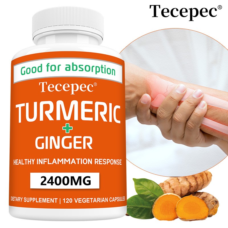 Turmeric 95% Curcumin 2400mg Extract Ginger Black Pepper Antioxidant 120Capsules