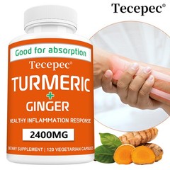 Turmeric 95% Curcumin 2400mg Extract Ginger Black Pepper Antioxidant 120Capsules