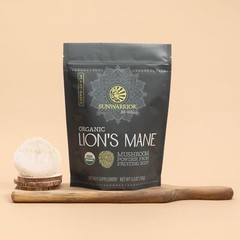 Sunwarrior Lions Mane Supplement Organic Mushroom Powder Lion’s Mane, 5.3 oz
