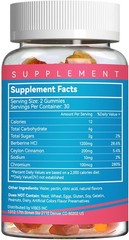 2 Pack Berberine Gummies -1200mg Supplement 120 Count (Pack of 1)