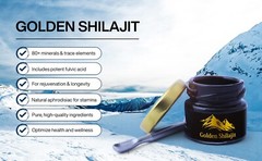 Premium Quality 100% pure NATURAL Gold Shilajit 40ml/from World’s highest Source