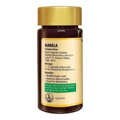 Zandu Karela Pure Herbs 60 Caps (2x) | Sugar Balance & Skin Cleanser Q421
