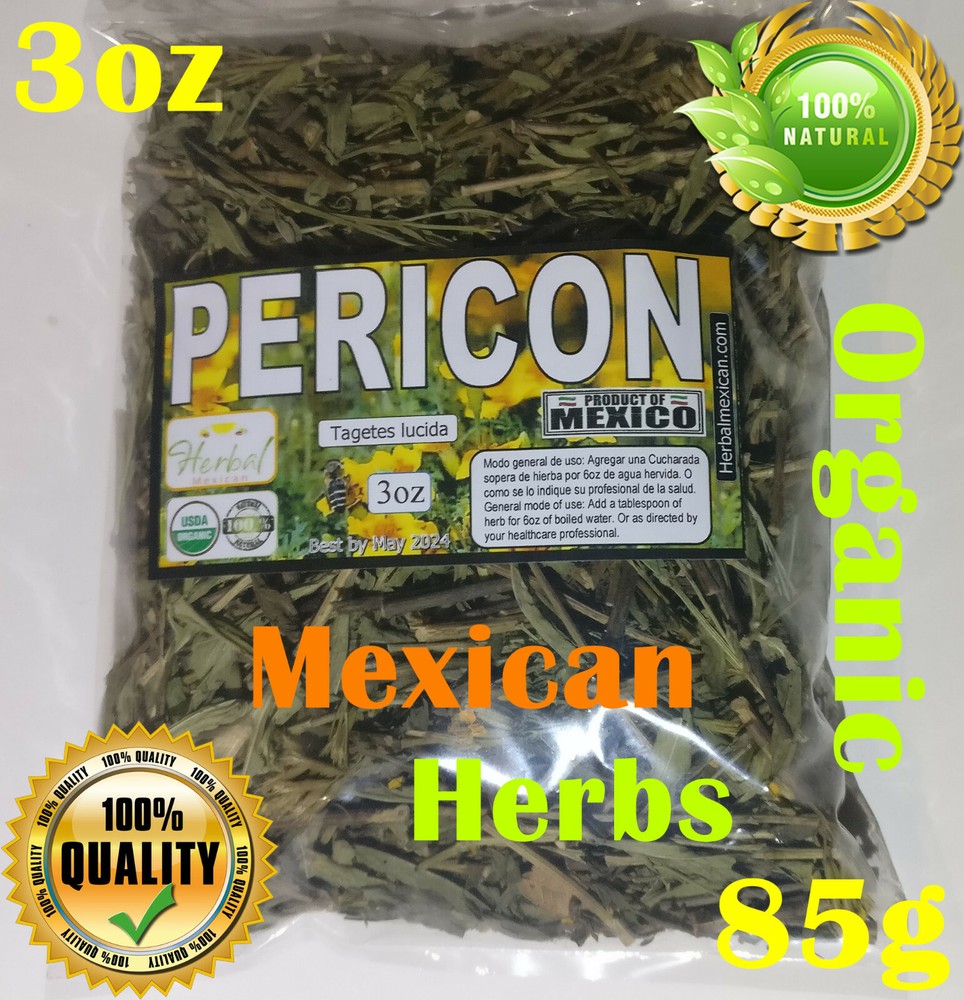 Pericon Hierba/te, pericón, Texas tarragon, hierbanís Organic Mexican Herbs 3oz!