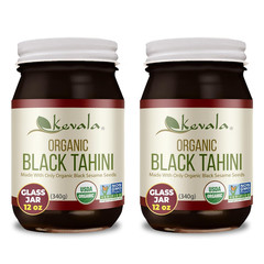 Organic Black Tahini – Double Size Gluten Free Black Sesame Paste for Cooking an