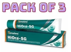 Himalaya HiOra-SG Gel Pack of 3 x 10gm Each For mouth ulcer tooth FREE SHIP 2028