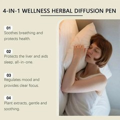 4X Natural Herbal Diffuser with Mullein Thyme Mint for Lung Health and Fresh Air