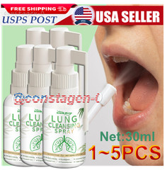 1~5PCS 30ML Lung Detox Herbal Cleansing Spray For Smokers Clear Nasal Congestion