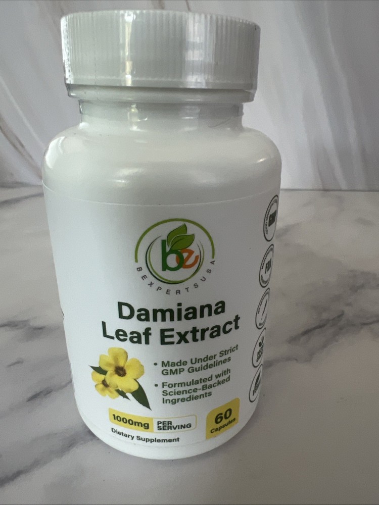 Damiana Leaf Extract Capsules POWERFUL Aphrodisiac Supplement for Men