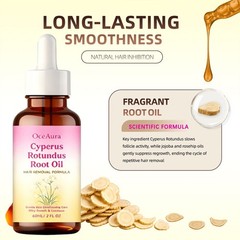 2x Cyperus Rotundus Oil Natural Hair Removal Reduces Body Hair Growth Body Care