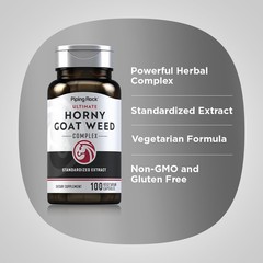 Horny Goat Weed Complex for Men | 100 Capsules | Vegetarian | by Piping Rock