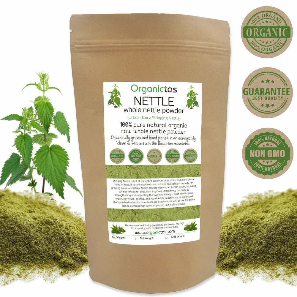 Whole Organic Stinging Nettle Powder Wild Harvested Urtica Dioica 25g – 400g BIO
