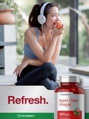 Apple Cider Vinegar Capsules | 1800mg | 150 Pills | Non-GMO | by Horbaach